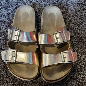 Kids Silver Sandals